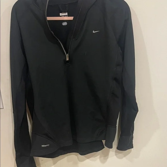 Nike Black Dri-FIT Quarter-Zip Top - Picture 1 of 2